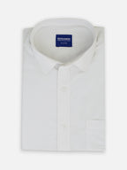 Folded men’s dawn yellow premium polyester cotton regular fit shirt by Ekrangi