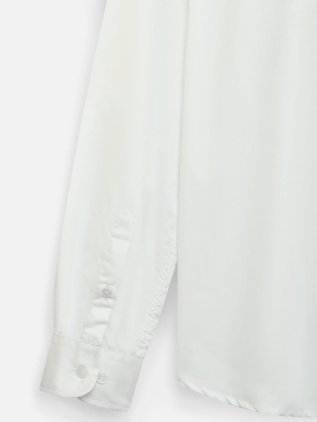 Close-up of fabric of men’s dawn yellow premium polyester cotton shirt by Ekrangi
