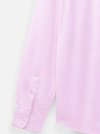 Close-up of fabric of men’s dusty pink premium cotton shirt by Ekrangi