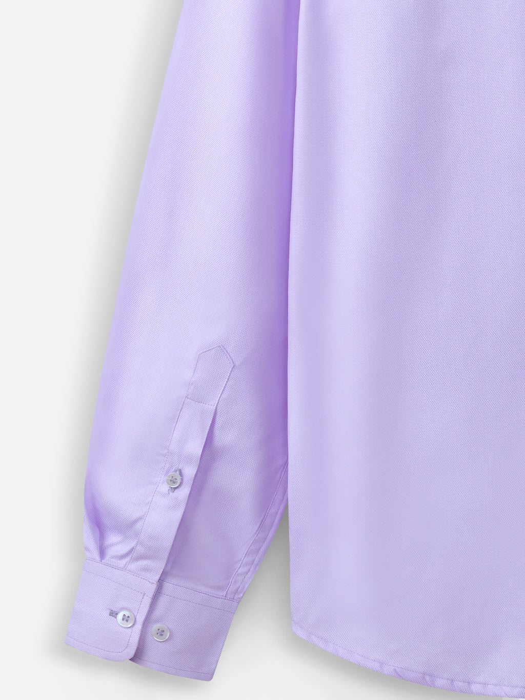 Close-up of fabric of men’s lilac lavender premium cotton shirt by Ekrangi