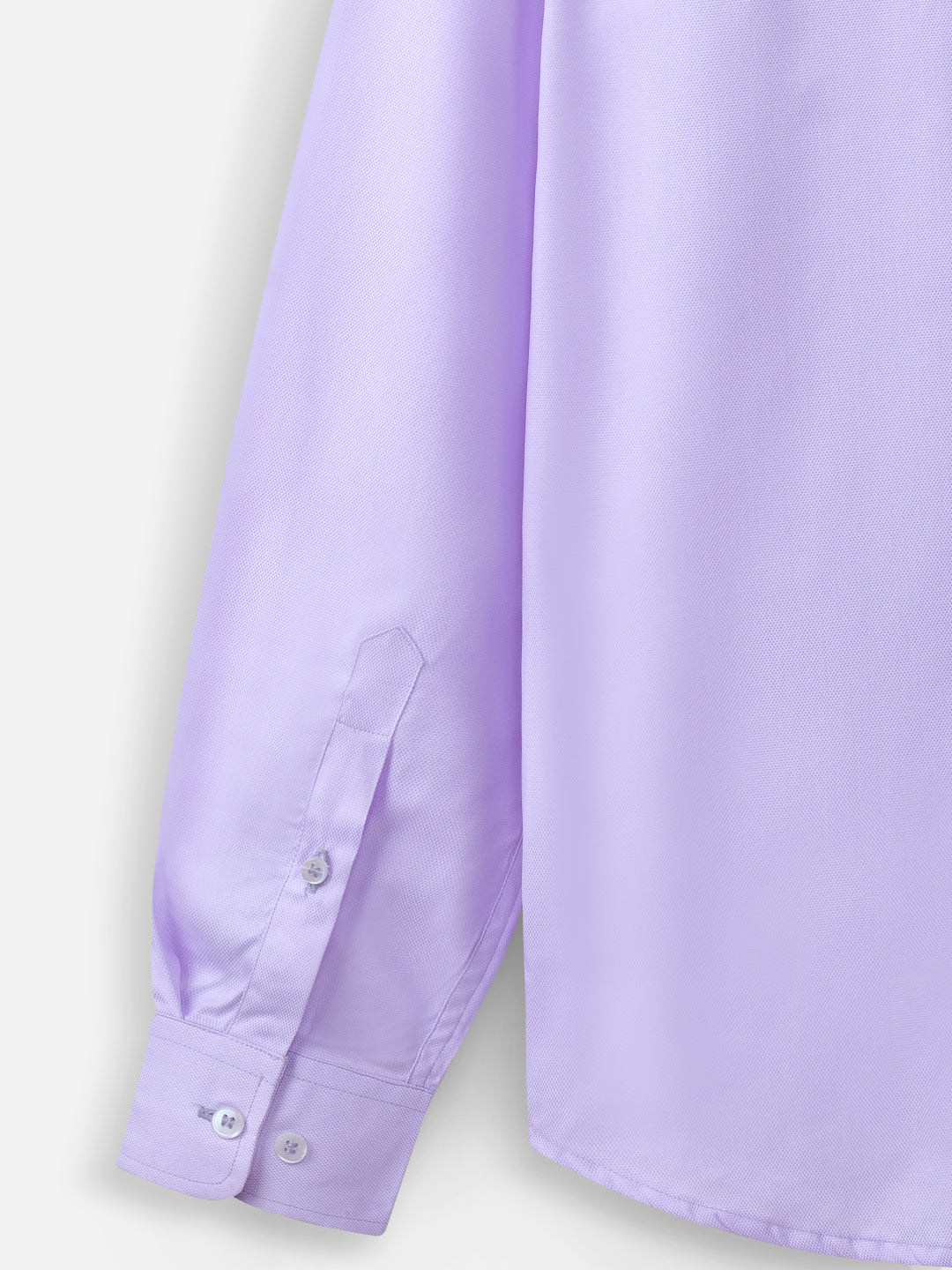 Close-up of fabric of men’s lilac lavender premium cotton shirt by Ekrangi