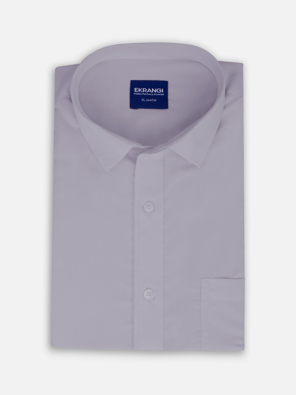 Folded men’s mauve purple premium polyester cotton regular fit shirt by Ekrangi