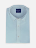 Folded men’s skyline blue premium cotton regular fit shirt by Ekrangi