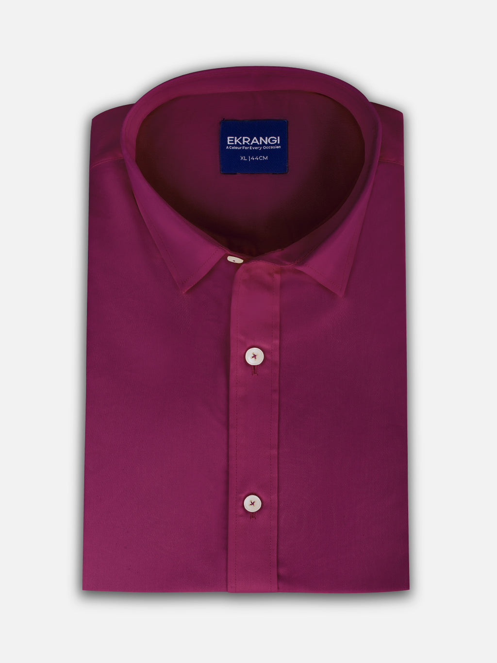 Folded men’s velvet purple premium cotton regular fit shirt by Ekrangi