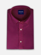Folded men’s velvet purple premium cotton regular fit shirt by Ekrangi
