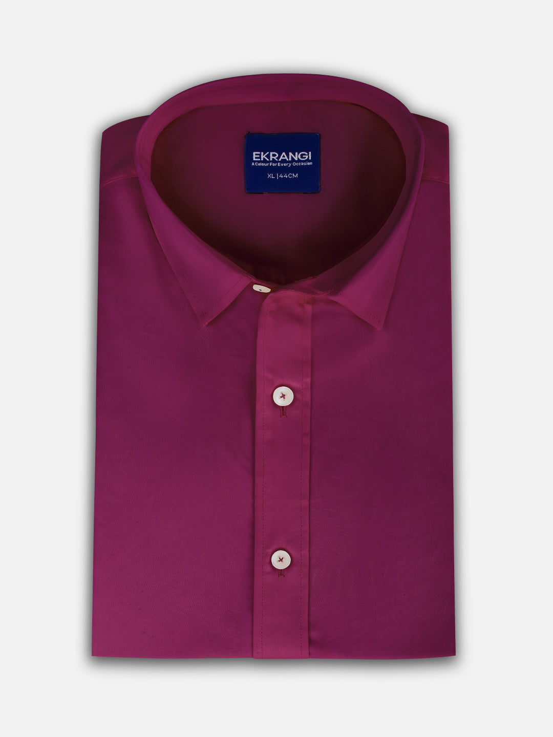 Folded men’s velvet purple premium cotton regular fit shirt by Ekrangi
